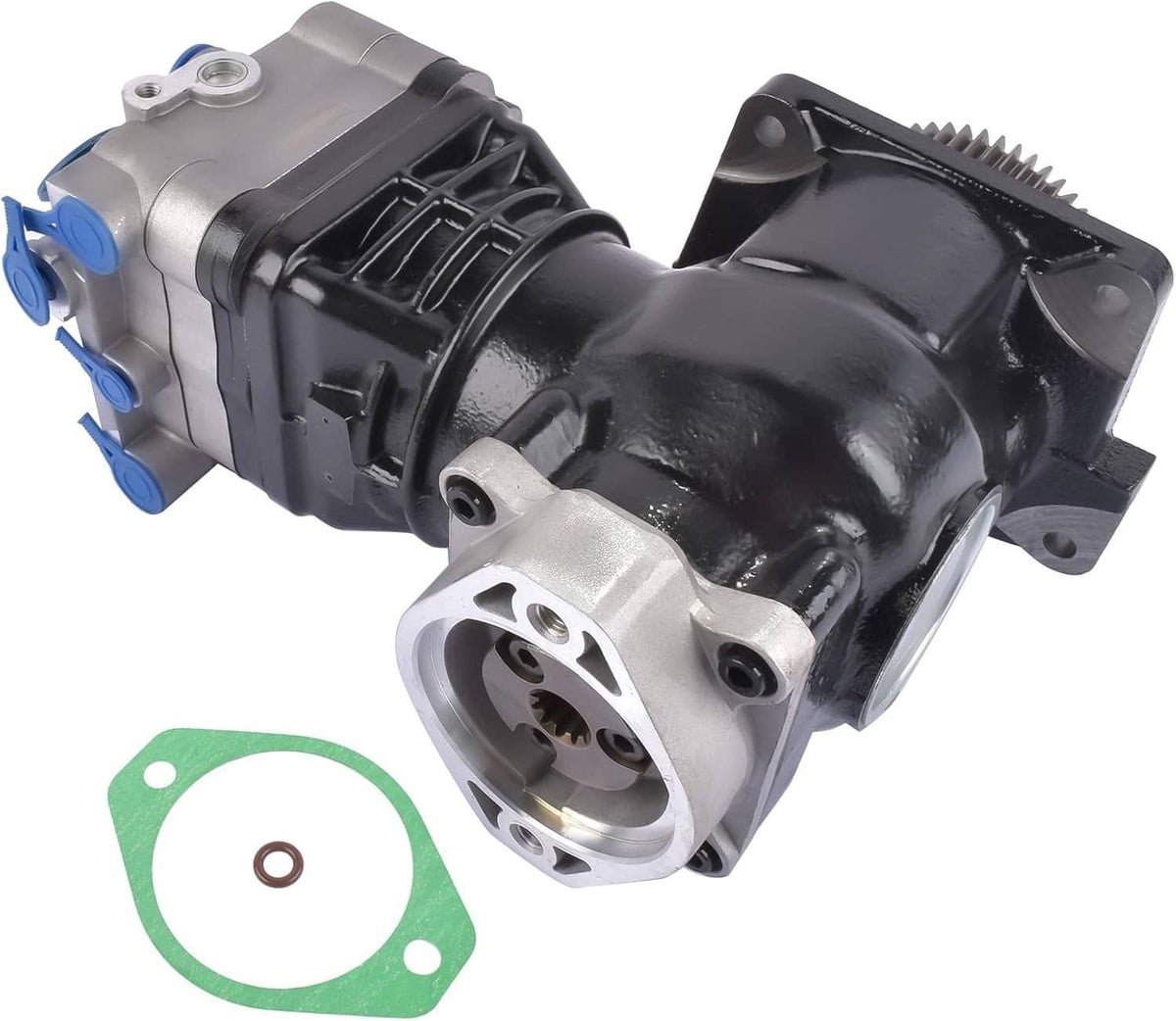 Solidspare New For Detroit Diesel DD15 Truck Air Brake Compressor w/ Gear DDE RA4711302515