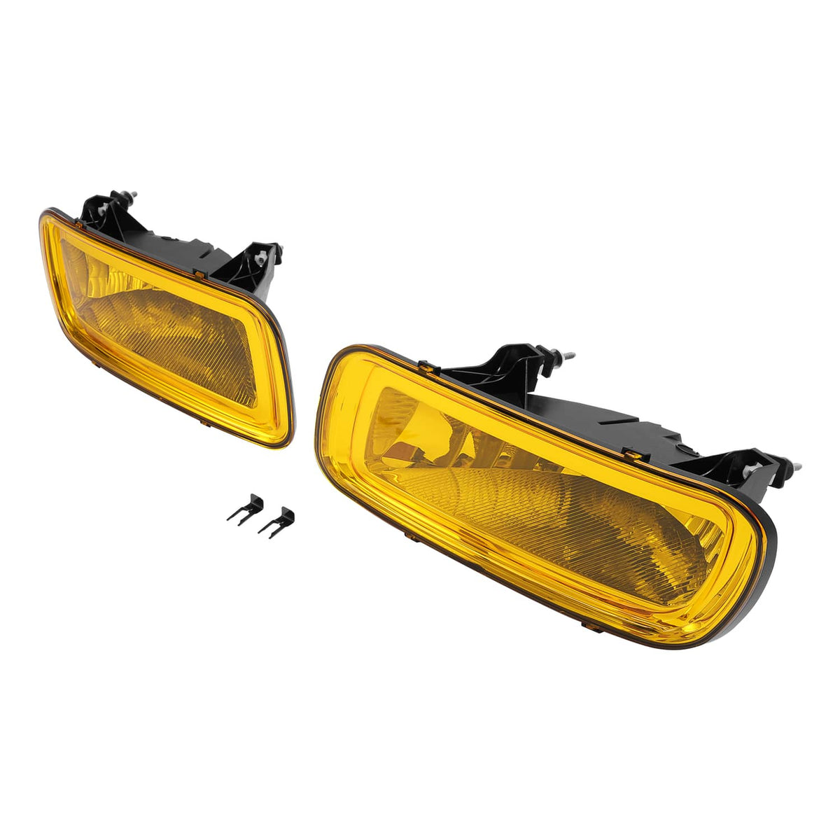 Solid Spare 2PCS Yellow Lens Front Left & Right Fog Lights Lamps For Ford F150 F-150 2004-06