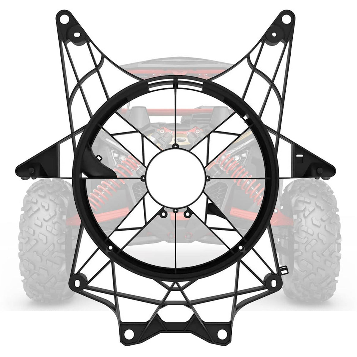Solidspare 709200588 Cooling Radiator Fan Cover Assembly For Can Am Maverick X3 2017-2024