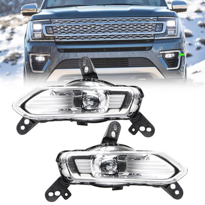 Solidspare NEW For 2018-2021 Ford Expedition Fog Light Left + Right GT4Z15201A GT4Z15200C