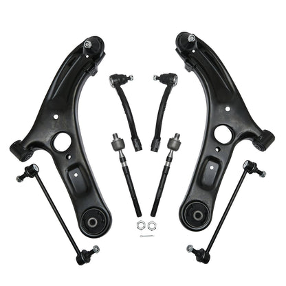 Solidspare Front Control Arm Ball Joint Tie Rod Sway Bar Fit For Hyundai Elantra 2013-2016