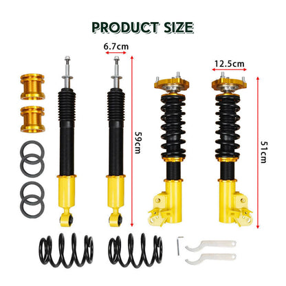 Solidspare Coilovers Suspension Kit For 06-11 Honda CIVIC Adjustable Height Shocks Struts