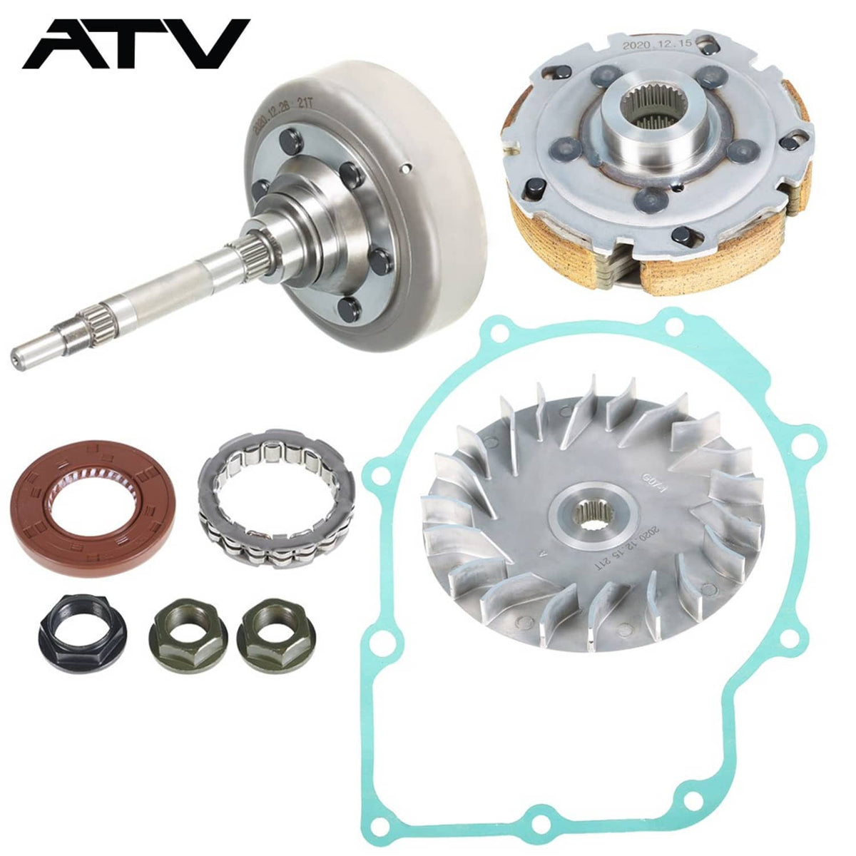 Solidspare For 04-07 Yamaha Rhino 660 Wet Clutch Drum Housing & Primary Sheave & Pad Shoe