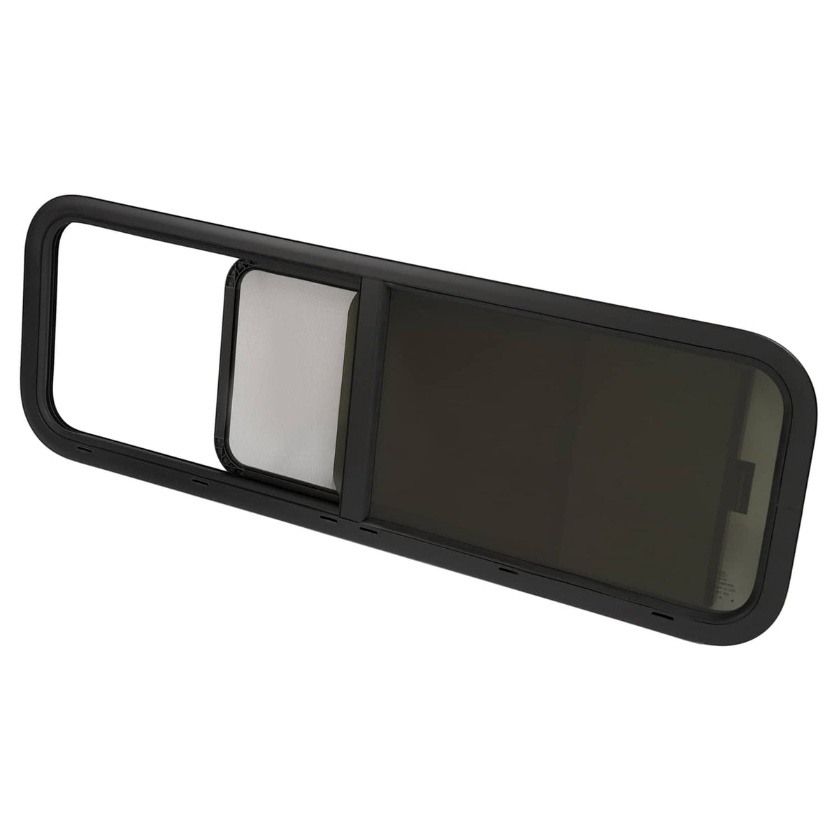 Solidspare For Camper Cargo Trailer 48" x 15" Horizontal Window Sliding RV Window w/Trim