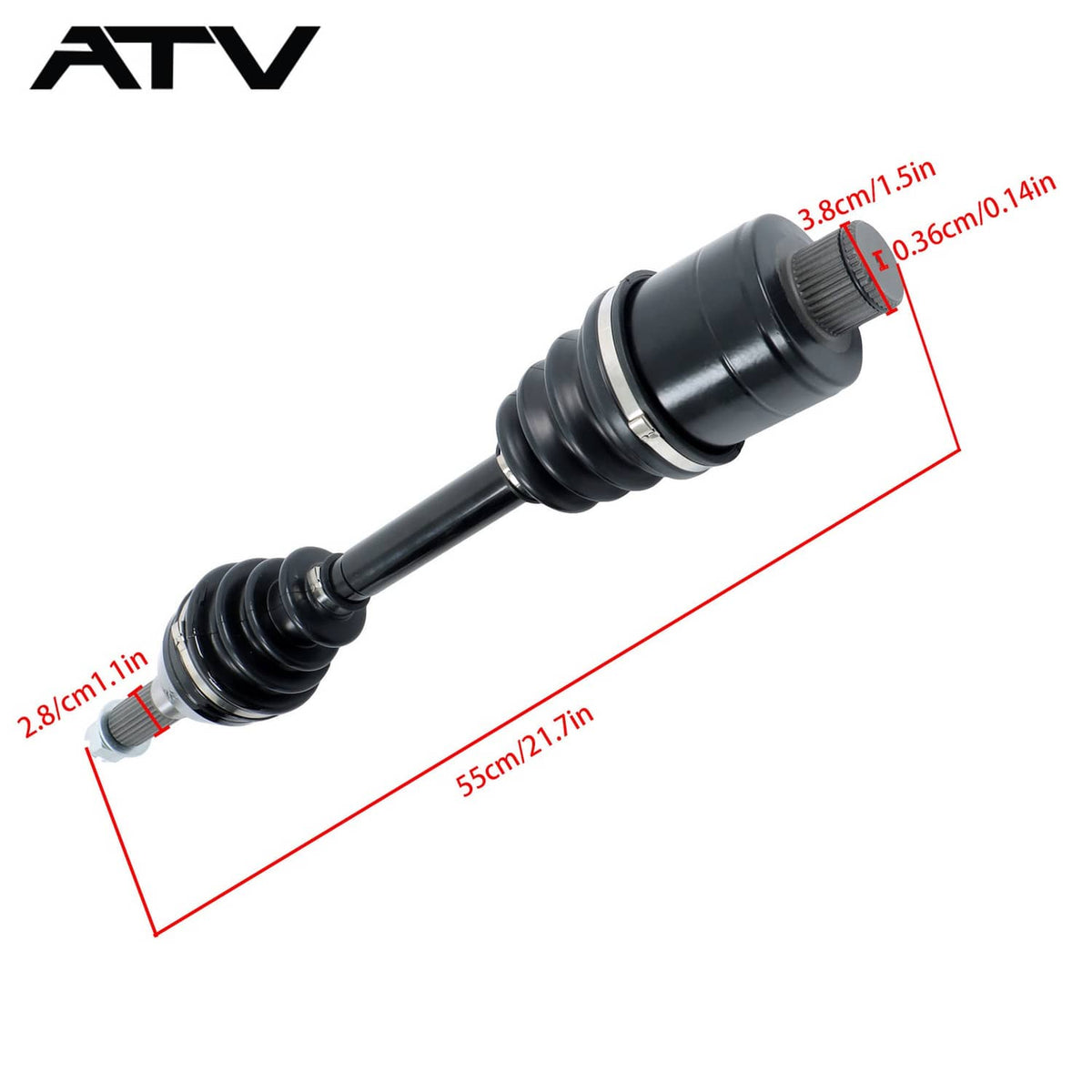 Solidspare For Polaris Sportsman Hawkeye 2PCS Rear Left+Right CV Axles Drive Shaft 1332421
