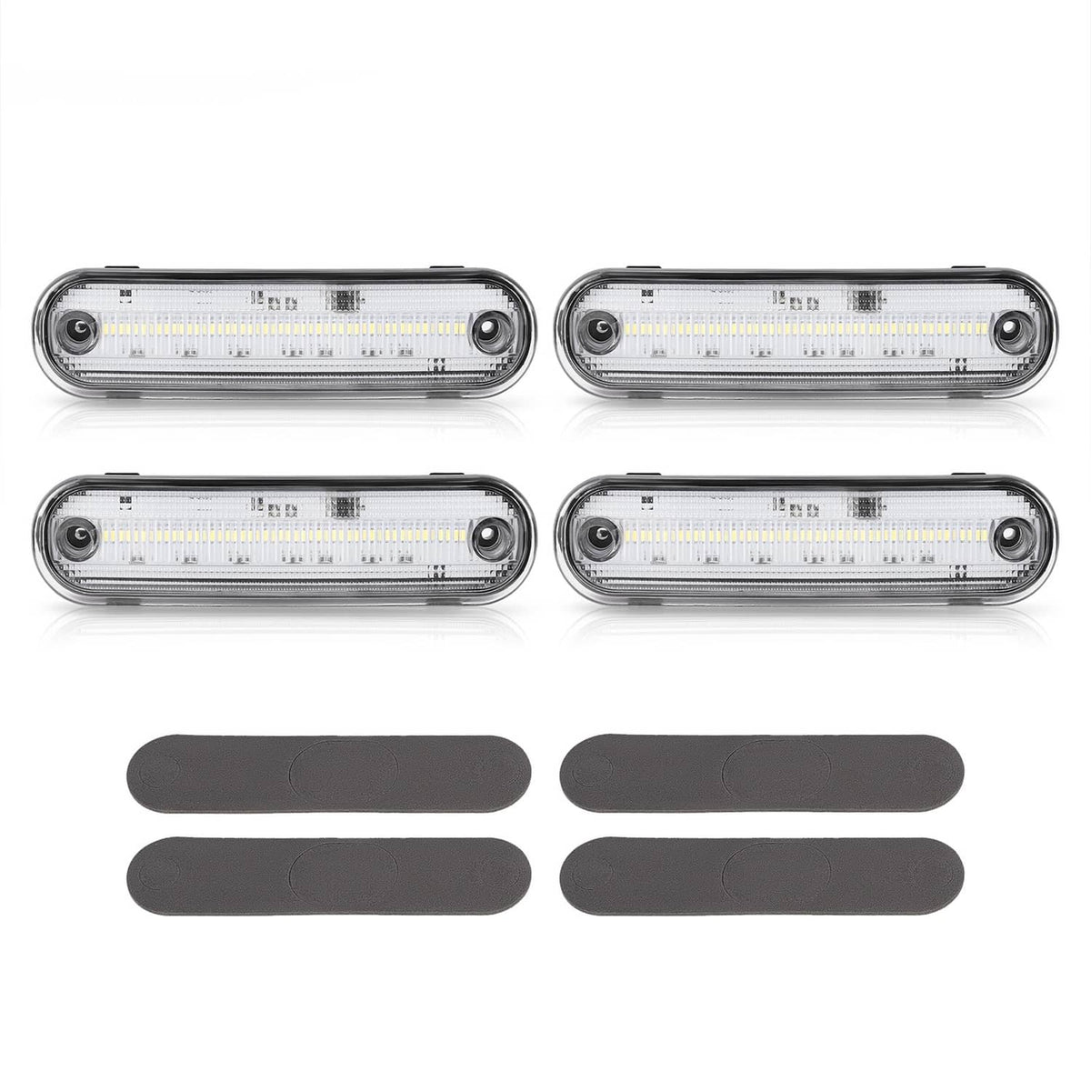 Solid Spare Clear Front + Rear LED Side Marker Light For Mazda Miata MX-5 1990-2005 4PCS NEW