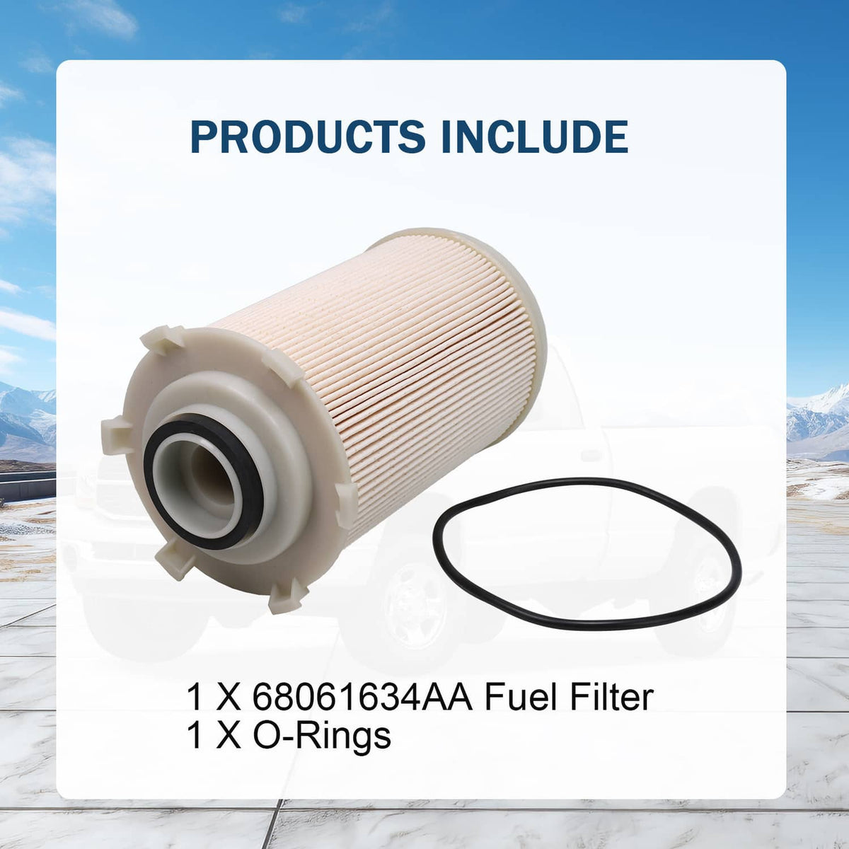 Solidspare 68061634AA Fuel Filter For 2007-2010 Dodge Ram 2500 3500 6.7L Cummins Diesel