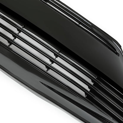 Solid Spare For 2017 2018 2019 Toyota Corolla L LE XLE Front Bumper Lower Grille Black Grill