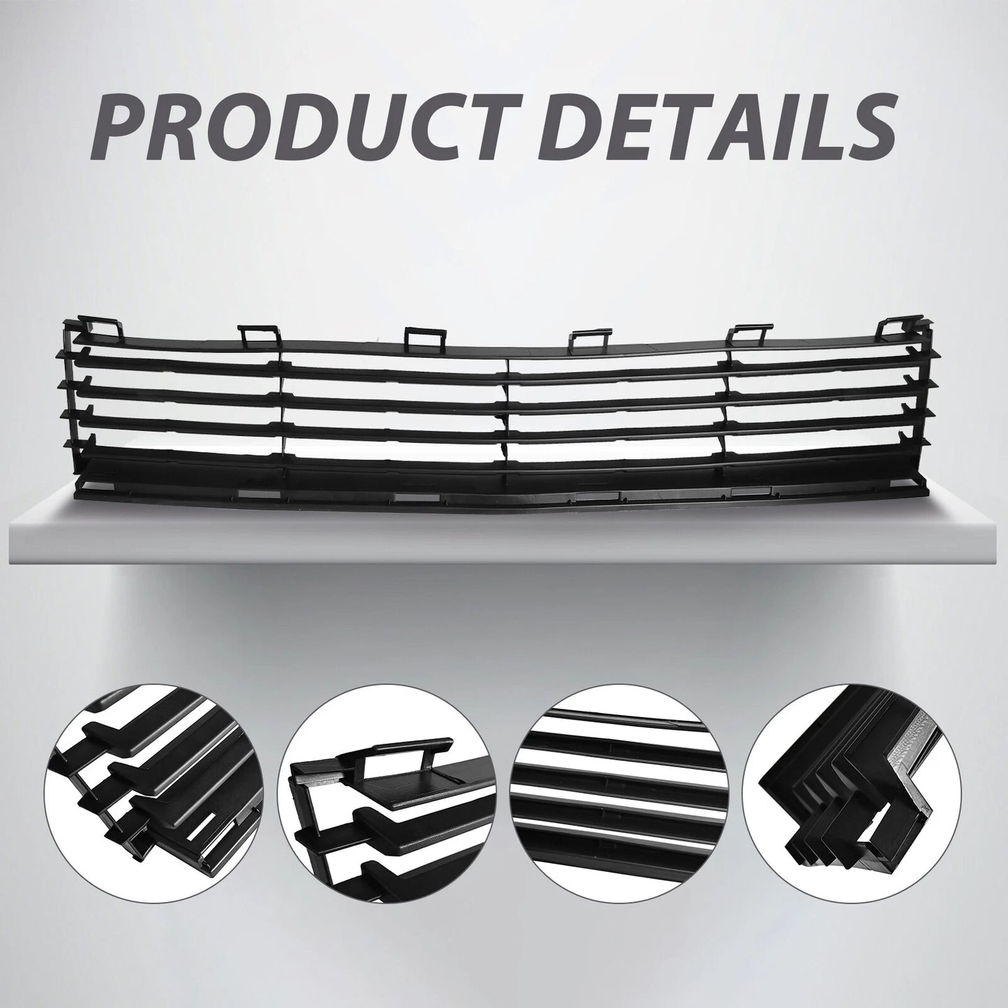 For Toyota Prius 2004-2009 Matte Black Front Bumper Lower Mesh Grille TO1036112