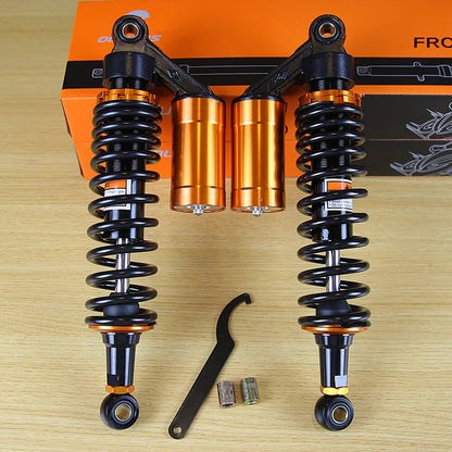 Solidspare 2x 13.5" 343mm Shocks Absorbers Suspension Black For Harley Electra Street Glide