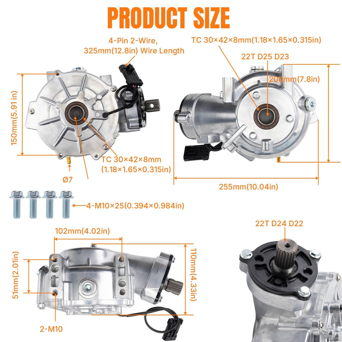 Solidspare NEW Differential Front for Polaris Ranger 800 6x6 2010-2016 #1332772 1332829