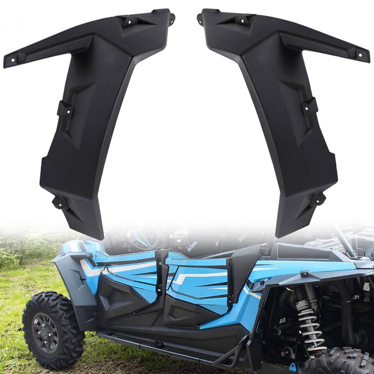 Solidspare XXL Front Fender Flares for 2014-2024 Polaris RZR XP 4 S 1000 Turbo 900 #2881985