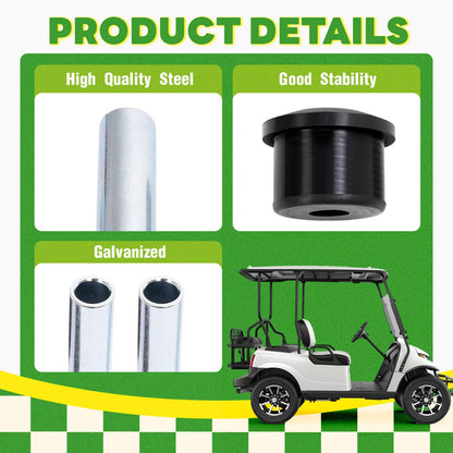 Solidspare For EZGO RXV 2008-UP Gas & Electric Golf Cart Rear Leaf Spring Bushing Kit 18PCS