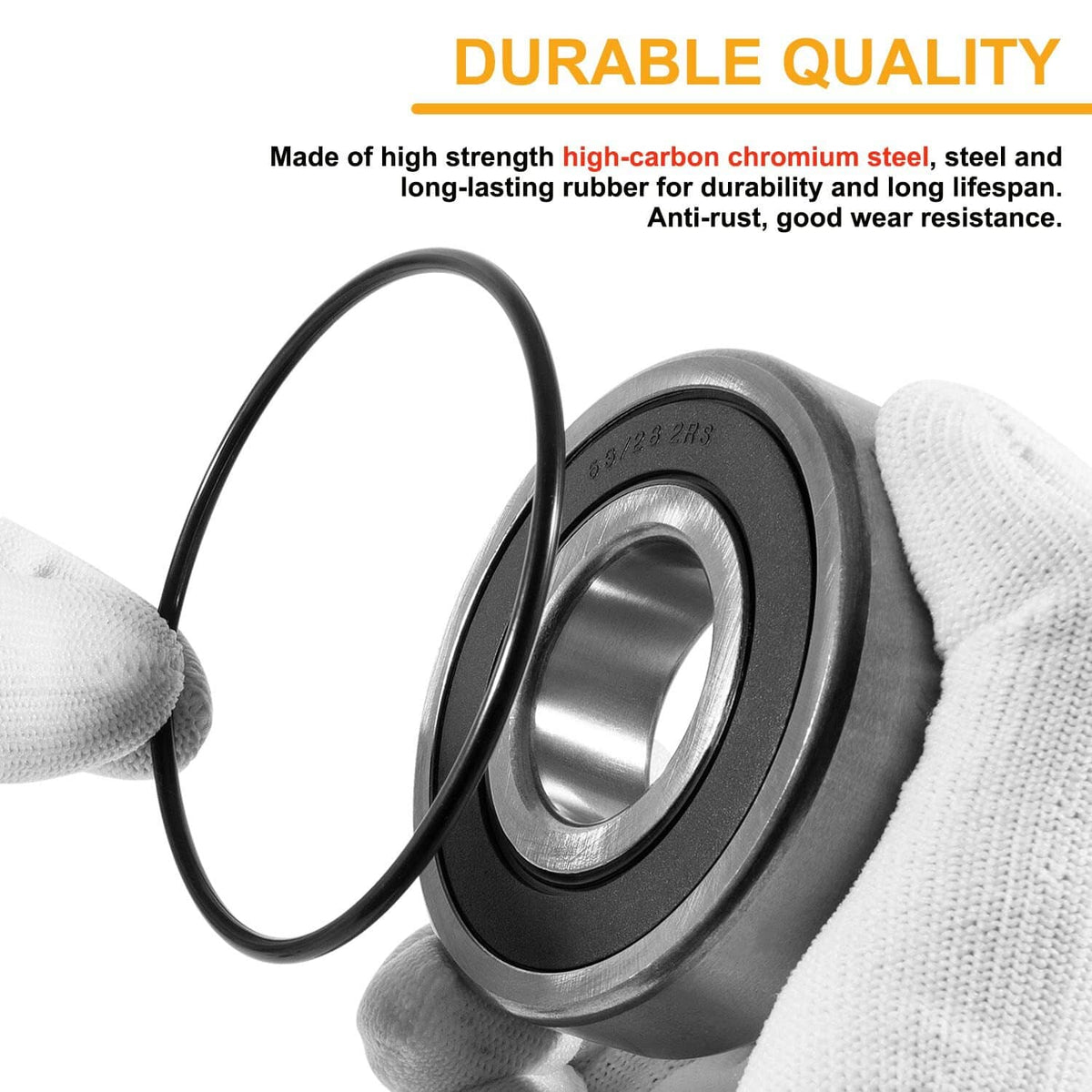 Solid Spare Rear Wheel Axle Bearing Kit for Honda Rancher 420(SRA) TRX420,Foreman 500 TRX500