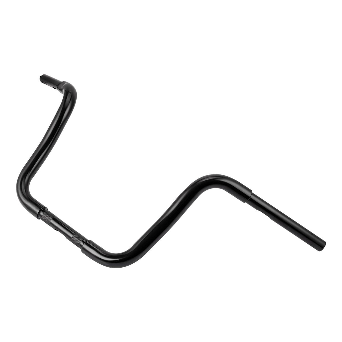 Solidspare Black 12" Rise Ape Hangers Handlebar Fit For Harley FLST FXST Sportster XL Dyna