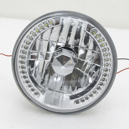 2PCS 7" inch Round Halo LED Headlights White Clear For 1975-1978 GMC C15/C25 C35