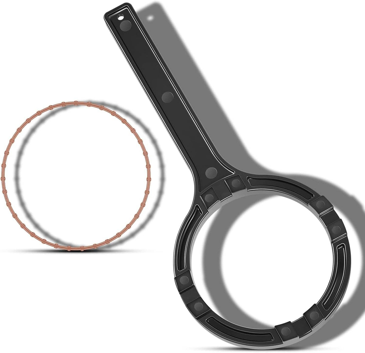 Solid Spare 492 Fuel Tank Lock Ring Tool & 61402-08 Fuel Tank Seal For Harley-Davidson