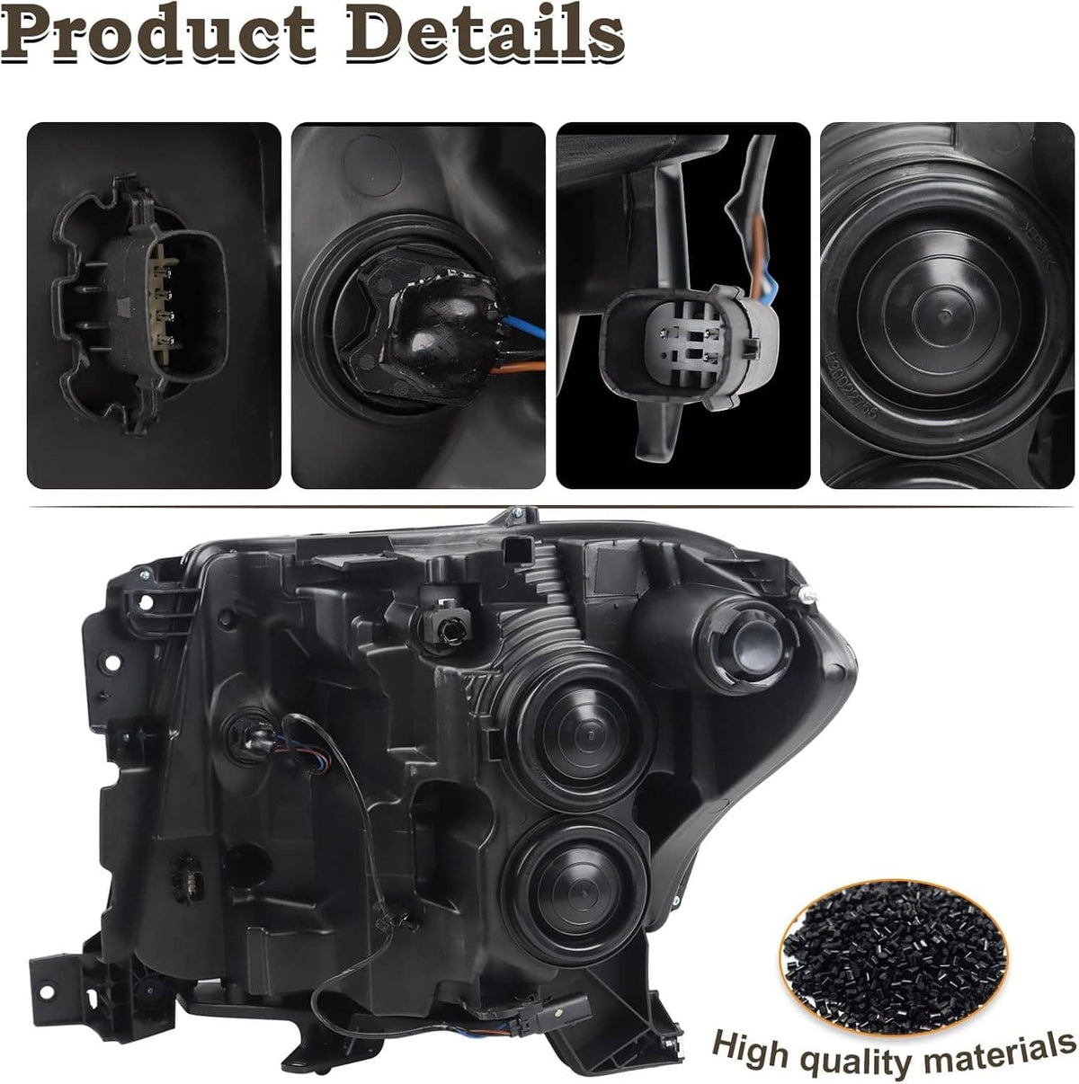 Solidspare New LED Left Right Headlight For 2018-2021 Ford Expedition JL1Z13008J JL1Z13008K