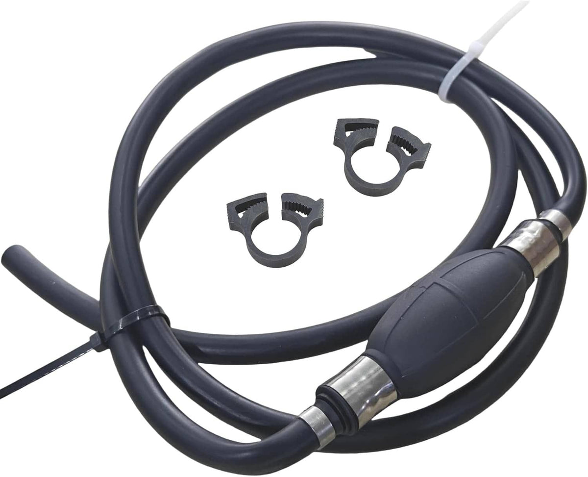 Solid Spare 5/16" 8MM Marine Outboard Boat Motor Fuel/Gas Hose Line Assembly w/Primer Bulb