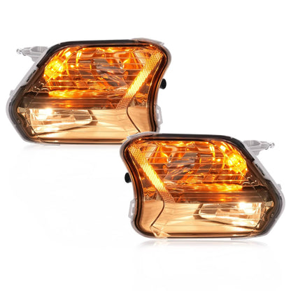Solid Spare Front Fog Lights Turn Signal Lamp With Bulb For Ford Escape Kuga 2017-2019 LH+RH