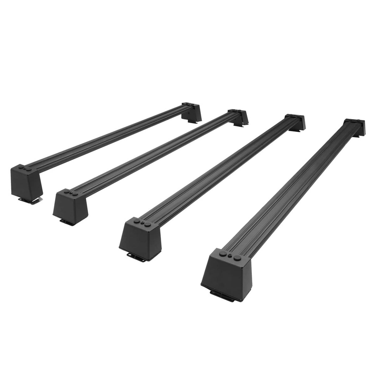 Solid Spare For Tesla Cybertruck 2024-Up Roof Rack Cross Bar Luggage Cargo Carrier 4 Pack