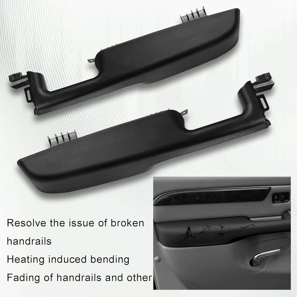 Solidspare Front Door Armrest Handle Left & Right For 99-06 GMC Yukon Chevy Suburban/Tahoe
