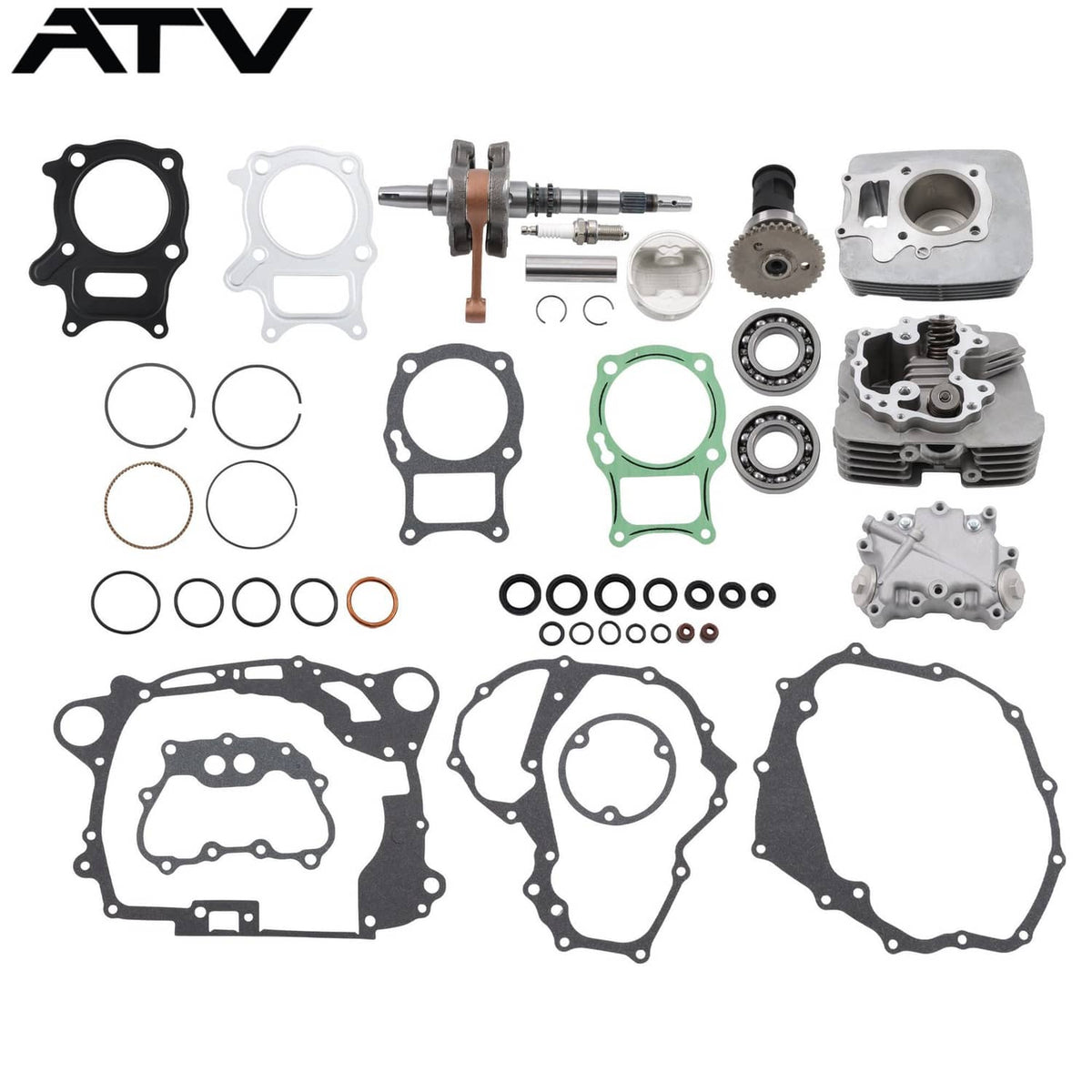Solidspare Cylinder Seal Engine Kit For Honda Recon TRX250 2008-2014 Crankshaft Camshaft