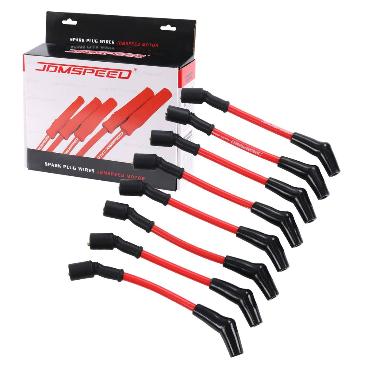 Solidspare JDMSPEED 10.5 mm High Heat Spark Plug Ignition Wires Set LSx LS1 LS2 LS3 LS6 LS7