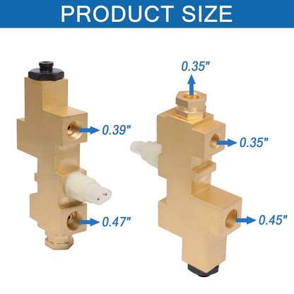 Solidspare Brass Brake Proportioning Valve Fit For Jeep CJ XJ & YJ Jeep Wrangler 1987-1996