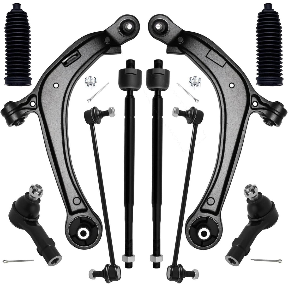 Solidspare For 2011-2017 Honda Odyssey Front Lower Control Arm Tie Rod End Suspension Kit