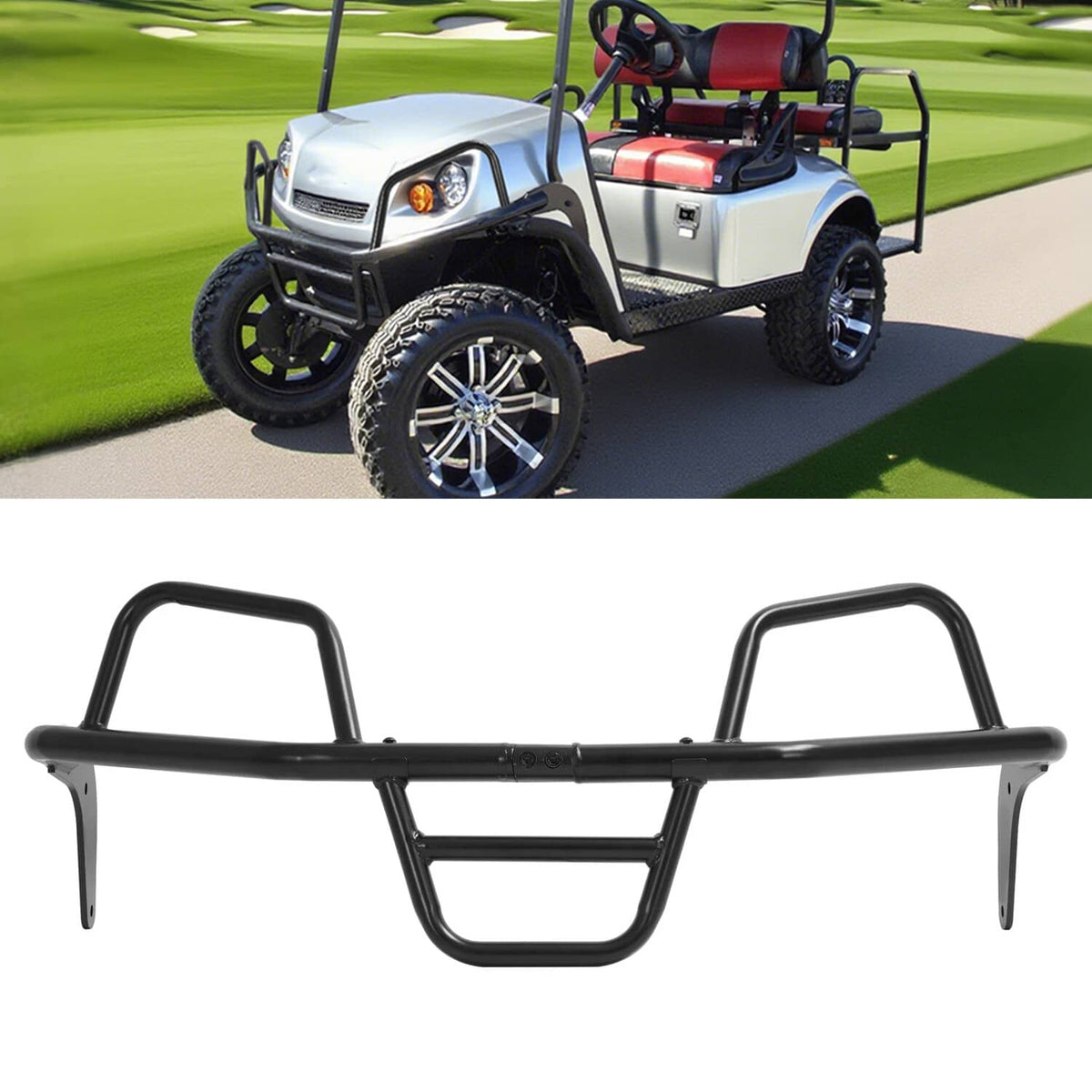 Solidspare Powder Coated Front Brush Guard For EZGO Express L4 S4 L6 S6 2012-Up Golf Cart