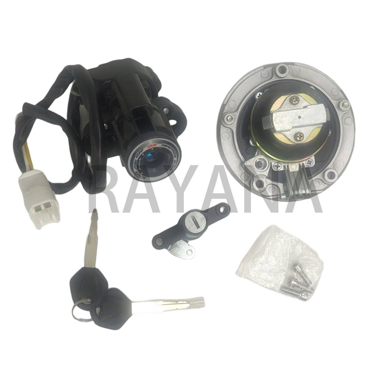 Solidspare Ignition Switch Gas Fuel Tank Cap For Kawasaki Ninja 650/EX650 2013-2016