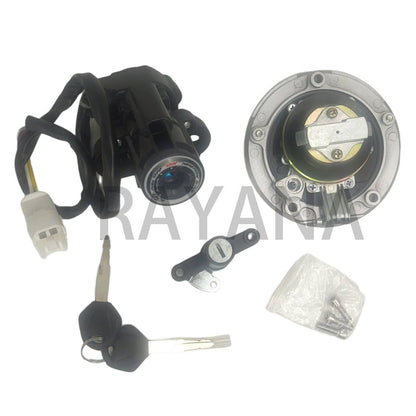 Solidspare Ignition Switch Gas Fuel Tank Cap For Kawasaki Ninja 650/EX650 2013-2016