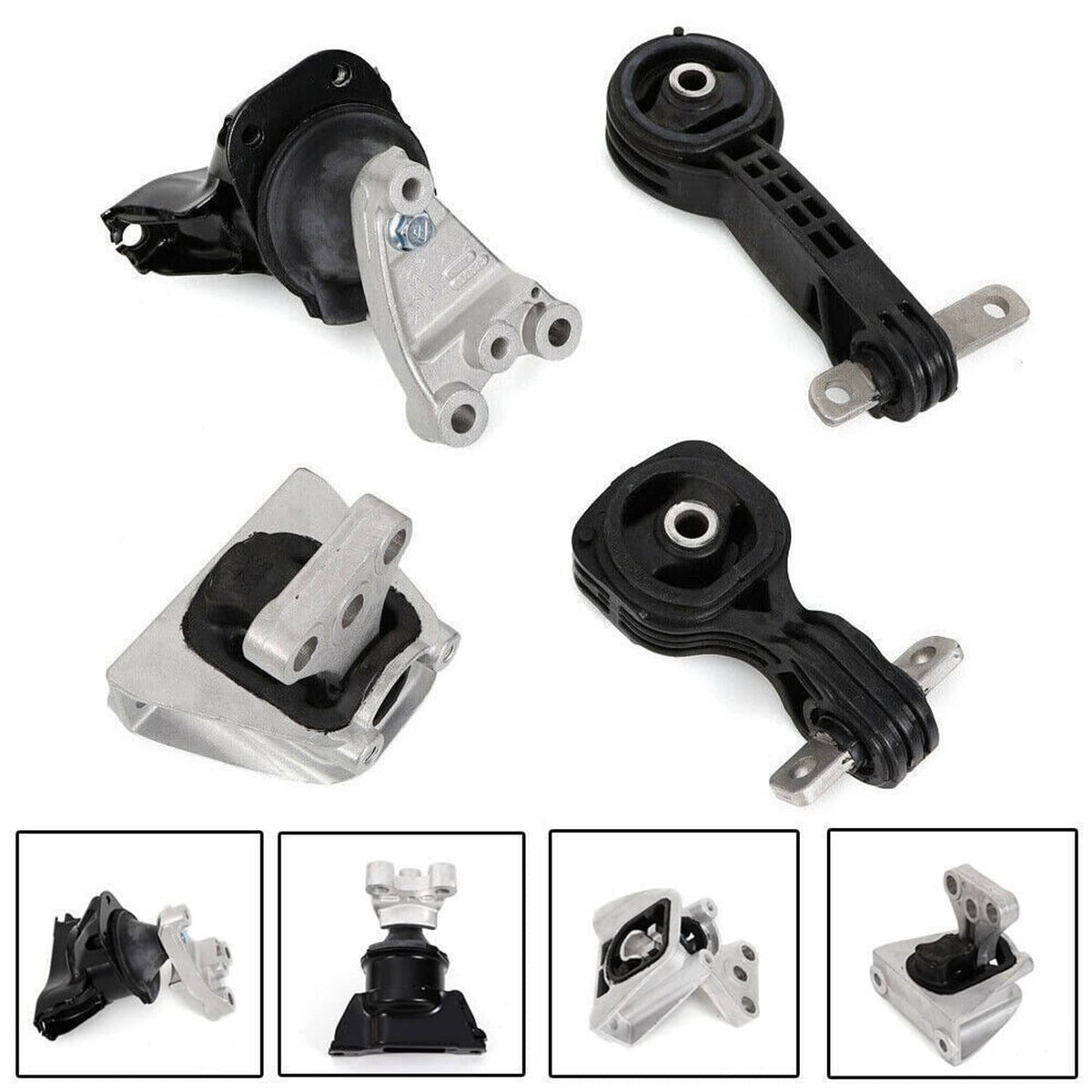 Solidspare 4PCS Engine Motor & Trans Mount Set Kit Automatic For 2006-2009 Honda Civic 1.8L