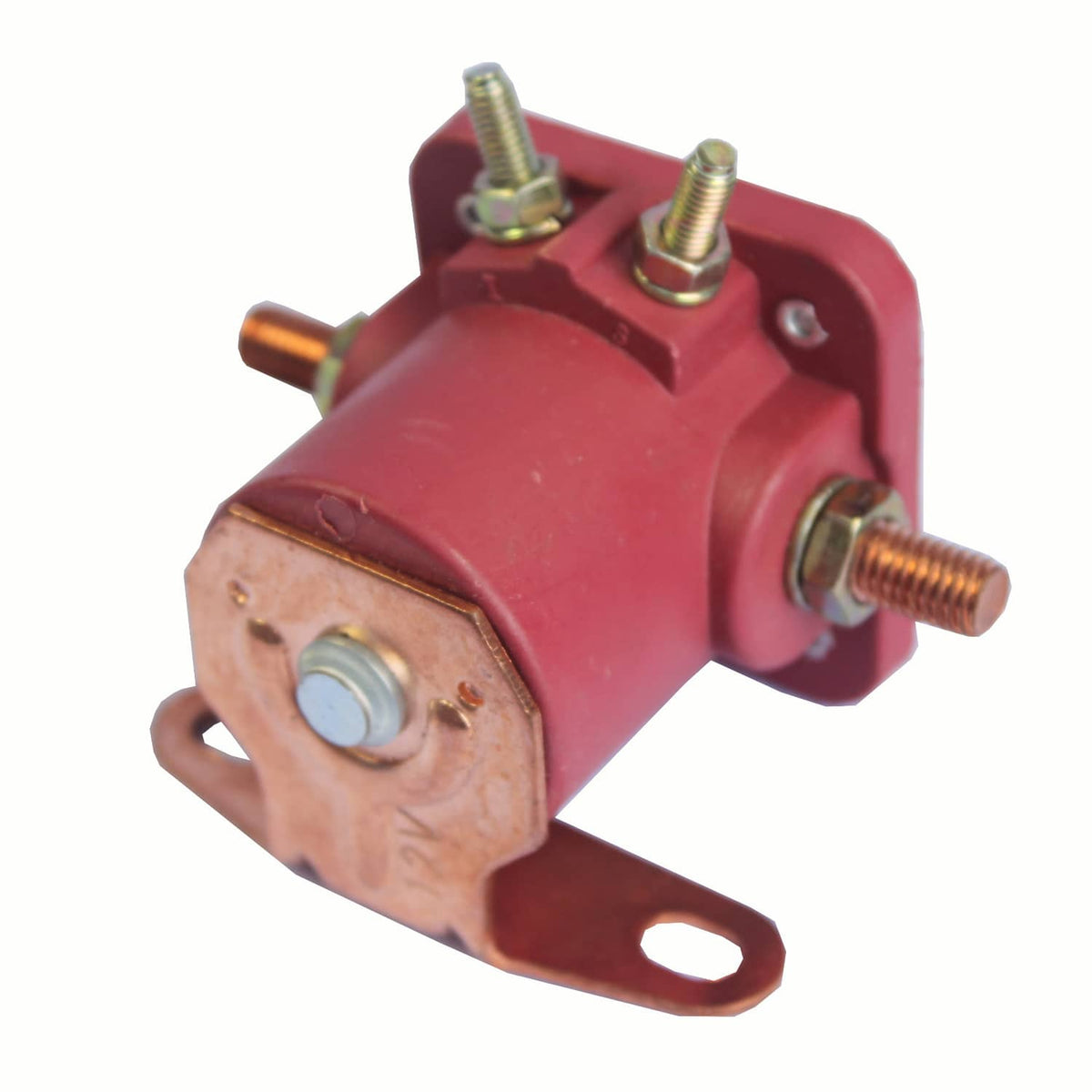 Solidspare Red 12 Volt Solenoid Relay 12V Heavy Duty SW3 SNL135 Fit Ford Starter Car Truck