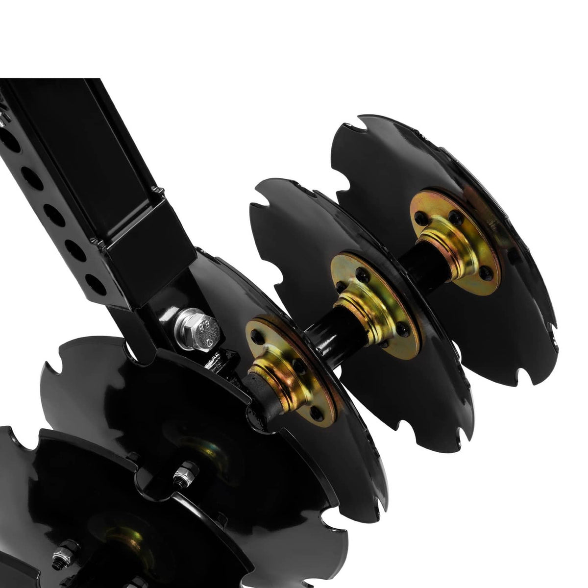 Solidspare 20" Notched Disc Harrow Plow Attachment for ATV UTV W/ 6 X Concave 2" Receiver