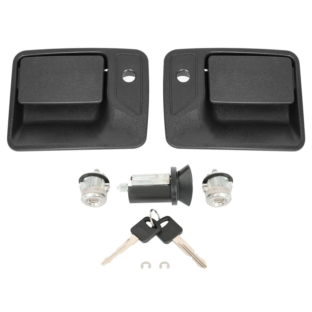 Solid Spare Ignition Door Lock Cylinder For F250 F350 F450 F550 Super Duty w/Handles 99-16