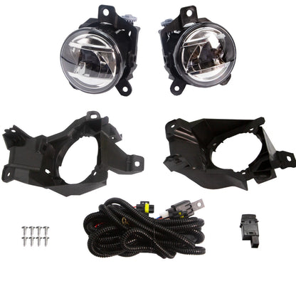 LED Turn Signal DRL Fog Bezel Light Front Bumper Grille For 2022 2023 Subaru WRX