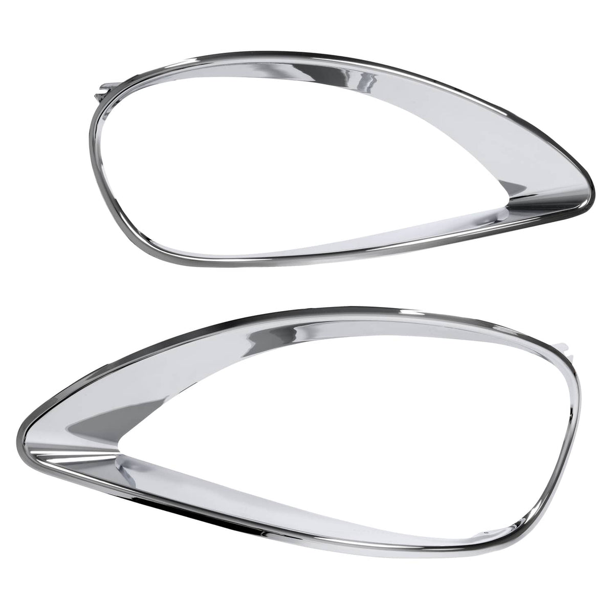 Solid Spare Left & Right Chrome Headlight Bezel Trim For Freightliner Columbia 2001-2017