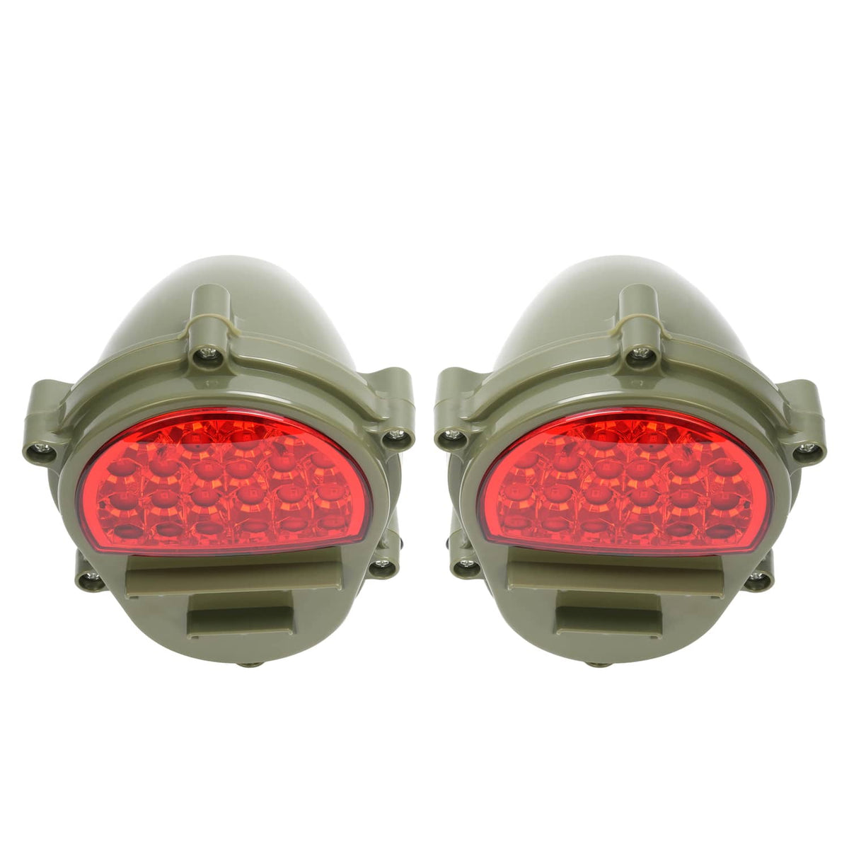 Solid Spare 2x LED Brake Lights Lamps New Red Rear Stop Tail Lights For Humvee M998 M35