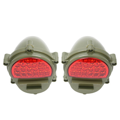 Solid Spare 2x LED Brake Lights Lamps New Red Rear Stop Tail Lights For Humvee M998 M35