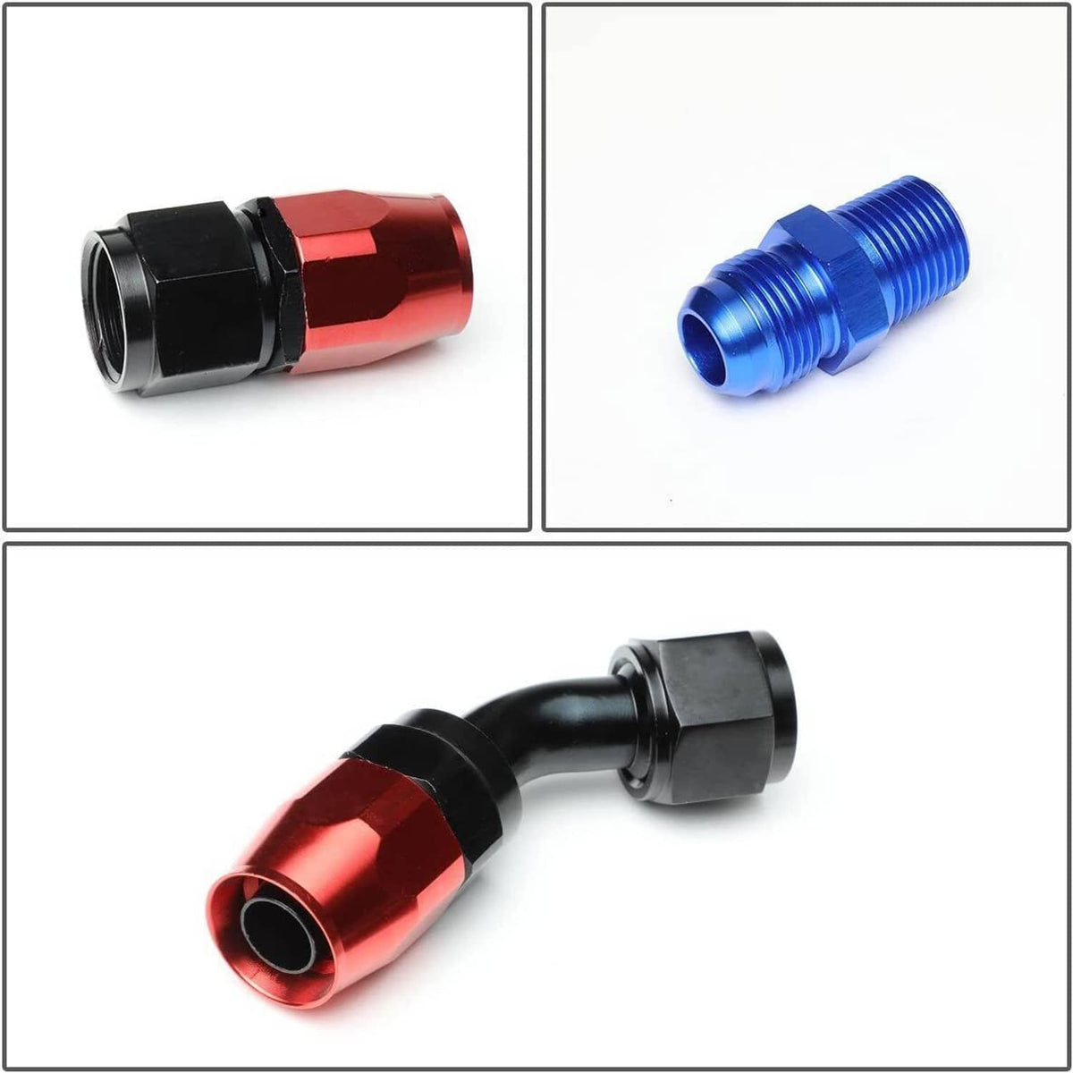 Solidspare Oil Feed Line+10AN Oil Drain Return Fitting Kit For Turbo T3 T4 T6 GT45 T04E T66