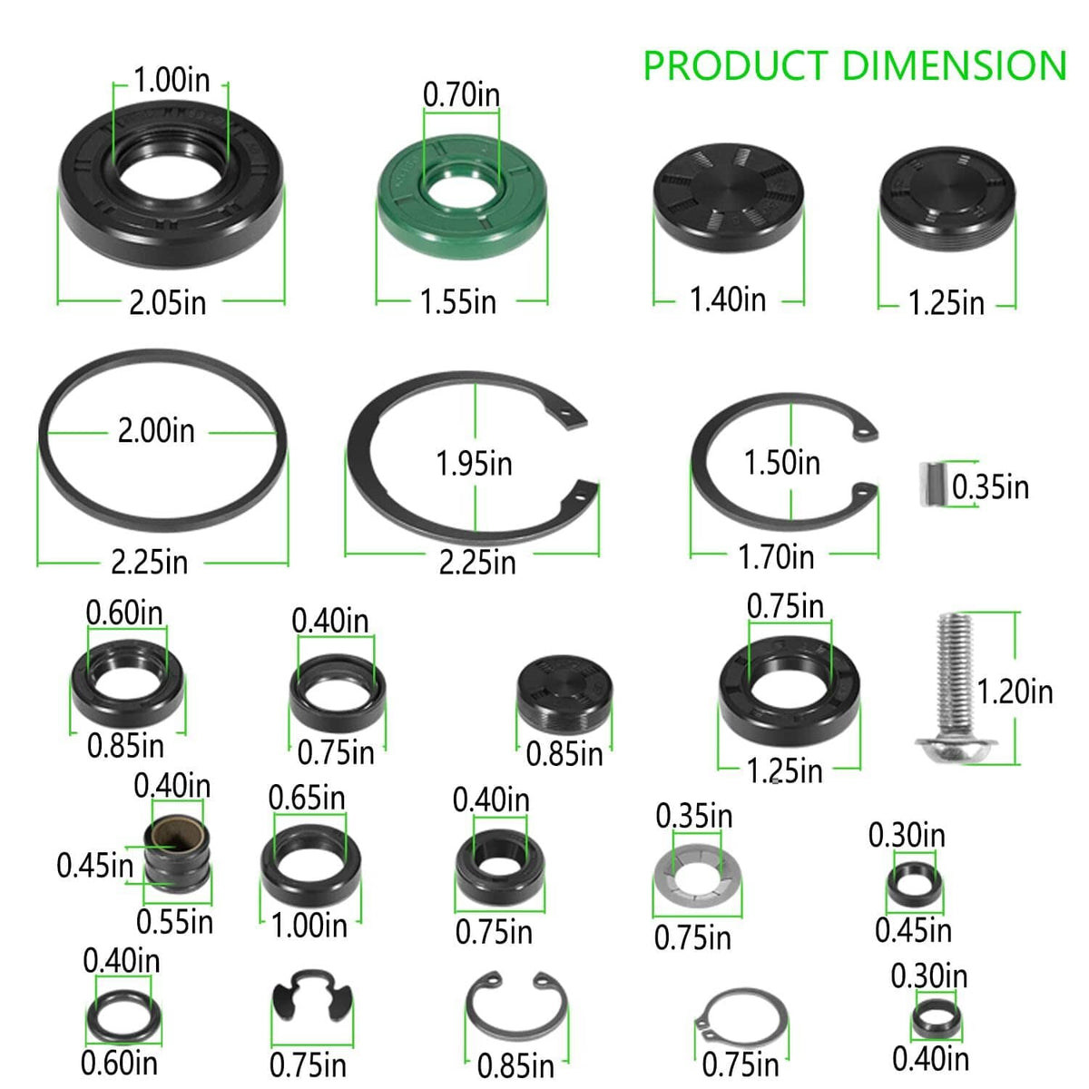 Solid Spare For Hydro-Gear 72994 Gear Transmission Seal Kit For ZT-2800, ZT-3100, ZT-3400