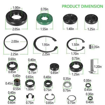 Solid Spare For Hydro-Gear 72994 Gear Transmission Seal Kit For ZT-2800, ZT-3100, ZT-3400