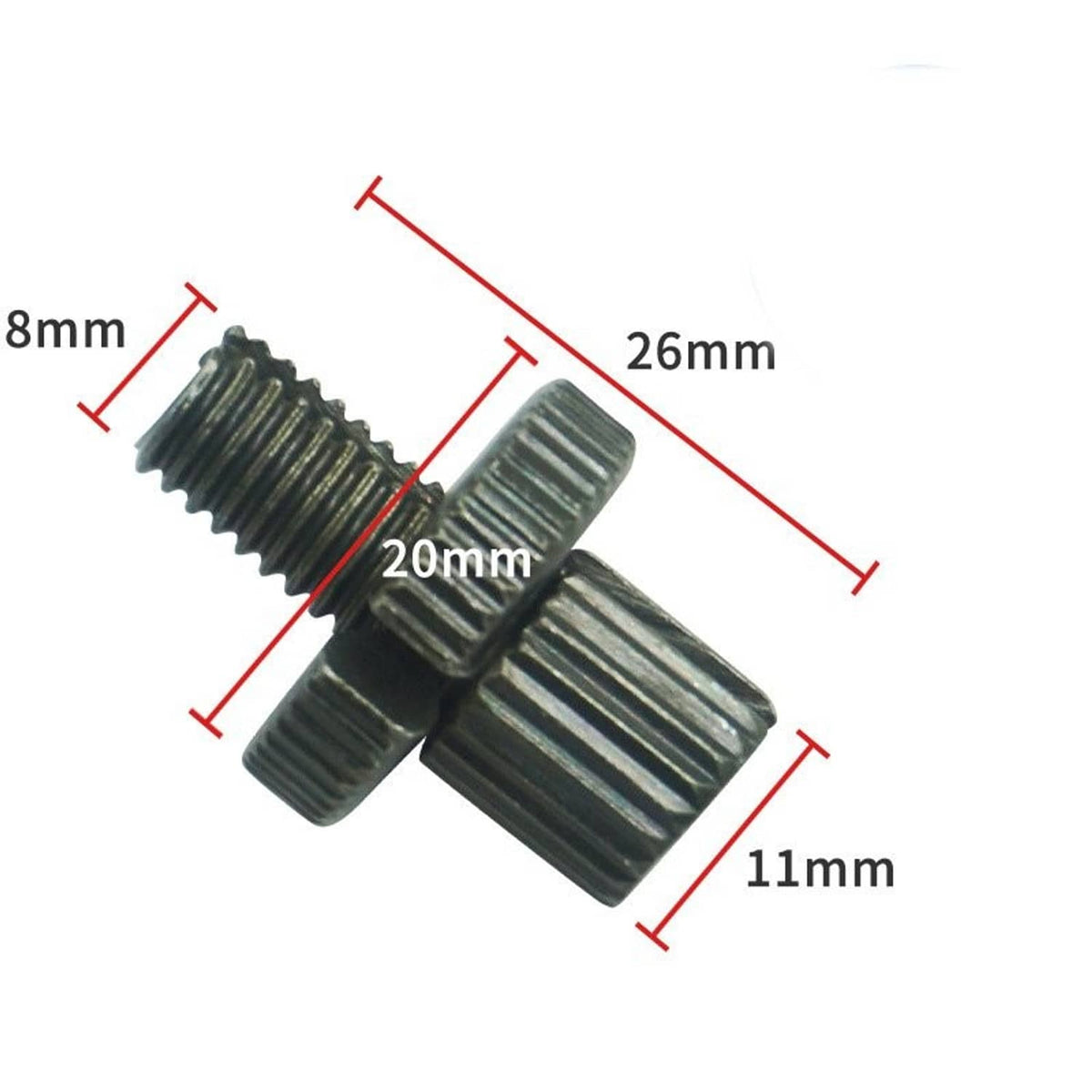 Solidspare 4pc 8mm Brake Clutch Cable Adjuster Nut Bolts 34-67090 For Honda CB350 (Silver)