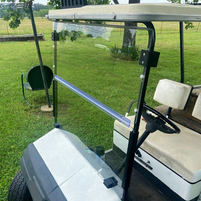 Solidspare Golf Cart Folding Clear Windshield For EZGO Marathon 1986-1994.5