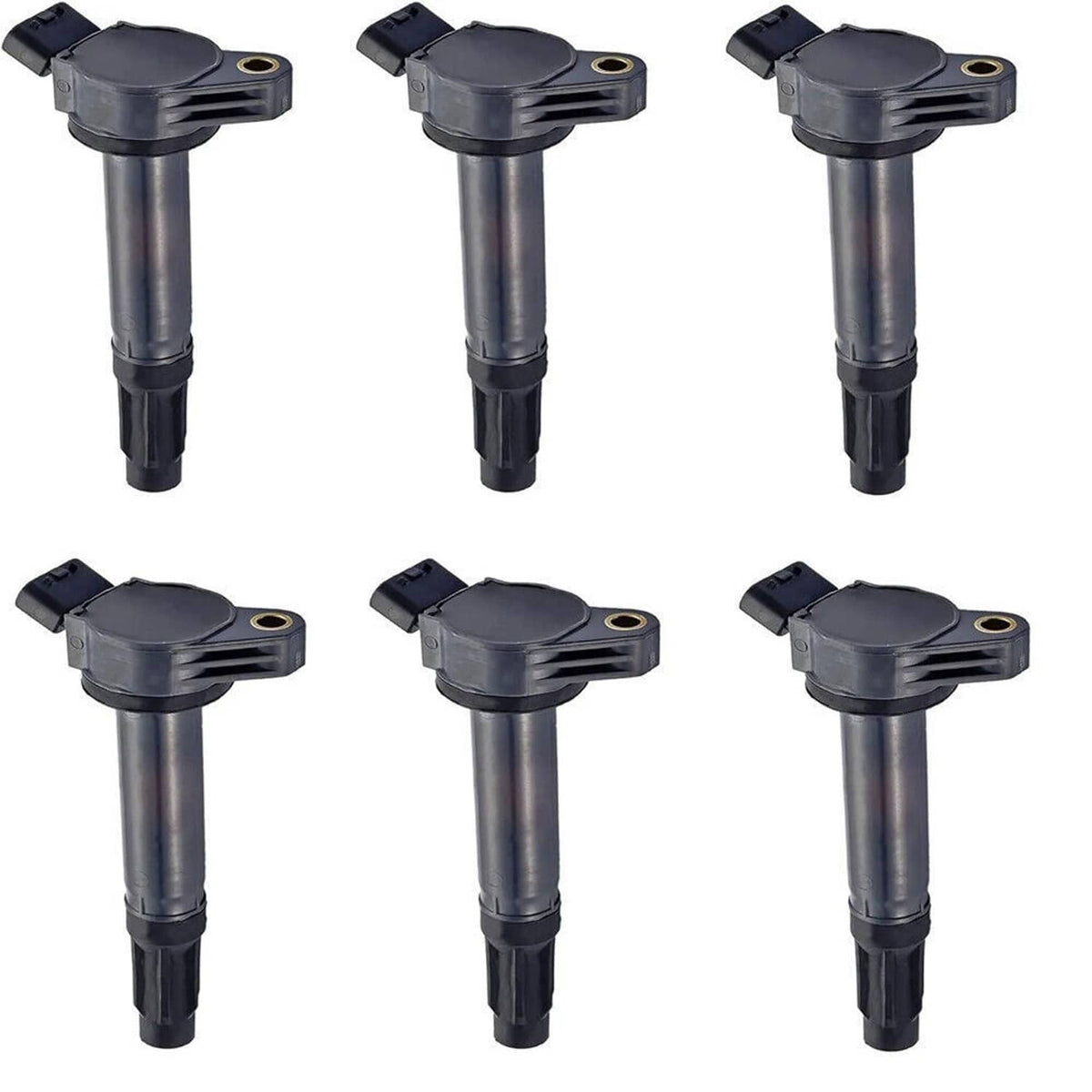 Solidspare New 6Pcs Ignition Coil Set + 6pcs Platinum TT Spark Plug For Toyota Lexus Camry
