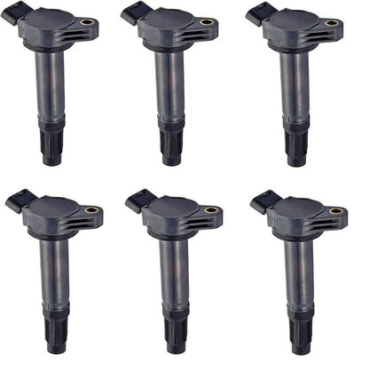 Solidspare New 6Pcs Ignition Coil Set + 6pcs Platinum TT Spark Plug For Toyota Lexus Camry