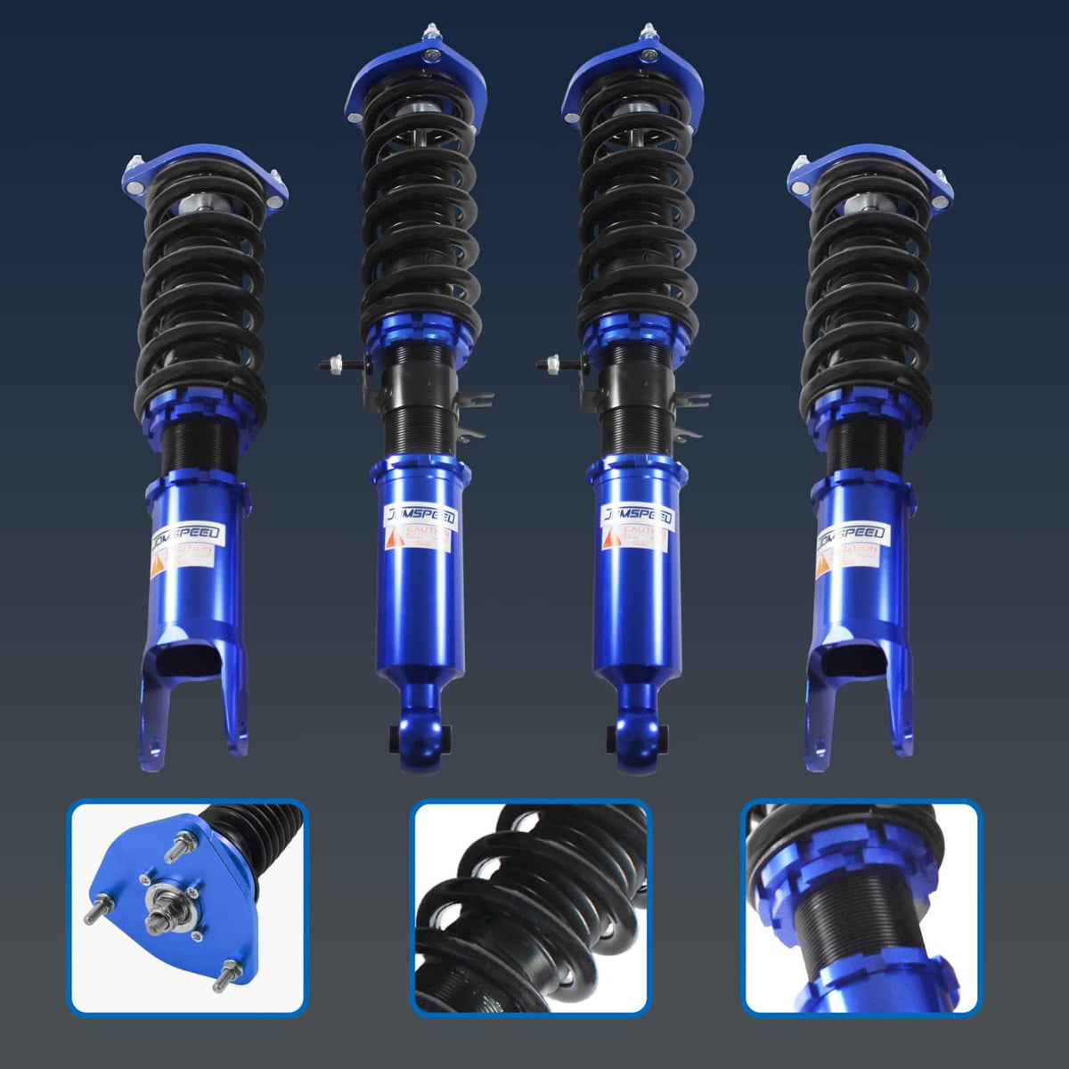 Solidspare Blue Coilovers Struts for Infiniti G37/370Z 2009-2016 Suspension Kit Adj. Height