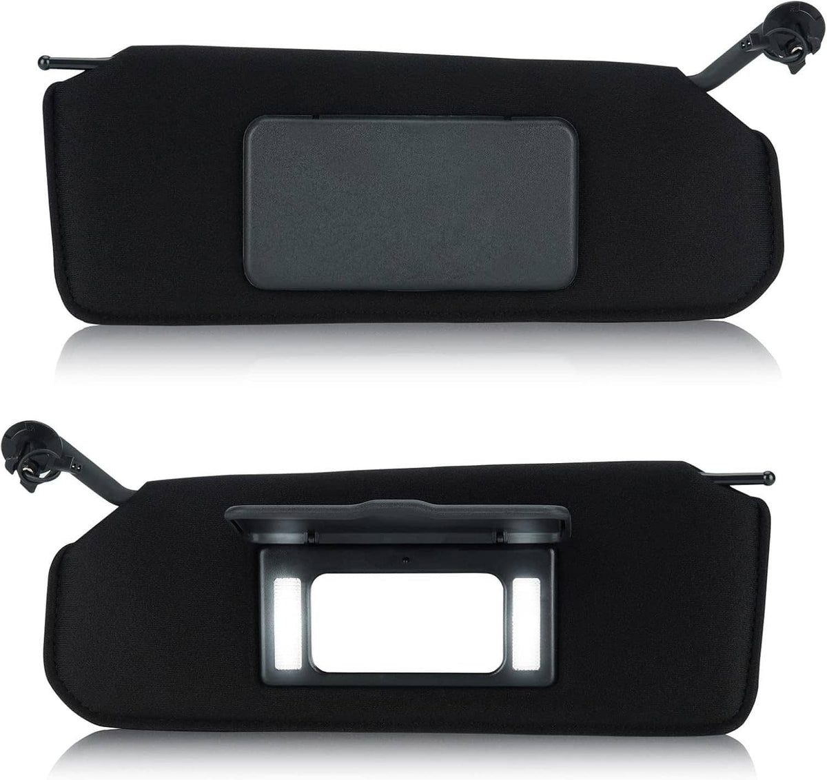 Solidspare New Updated Sun Visors Sun Shades W/Bright LED Light Set For 1997-04 Corvette C5